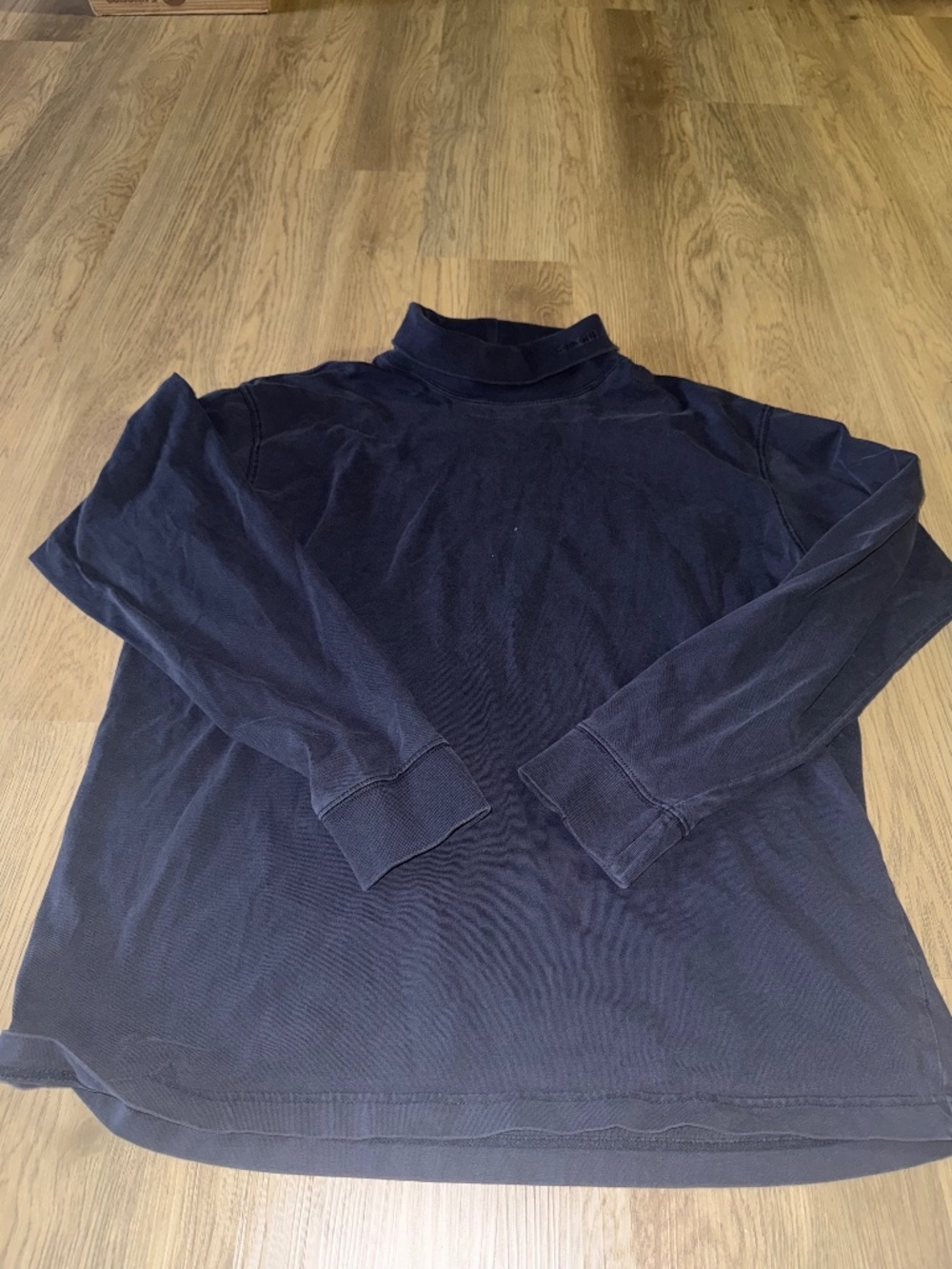 Vintage Carhartt Mock Neck Long Sleeve Tee 90s Workwear Streetwear Minimalist